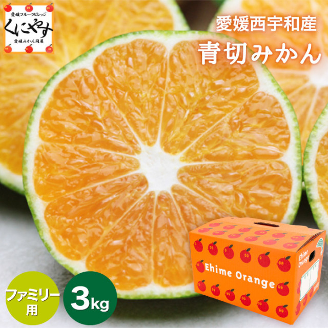 「ファミリー青切みかん3」【送料無料】【ギフト】【産地直送】愛媛西宇和産青切みかん ファミリー用 3kg