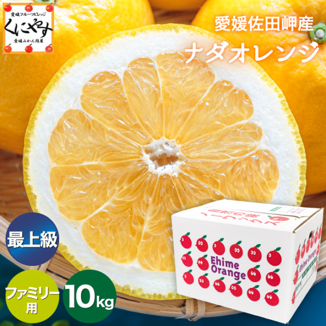 「ファミリー最上ナダオレ10」【最上級こだわり品】【送料無料】【産地直送】愛媛佐田岬産ナダオレンジ ファミリー用10kg