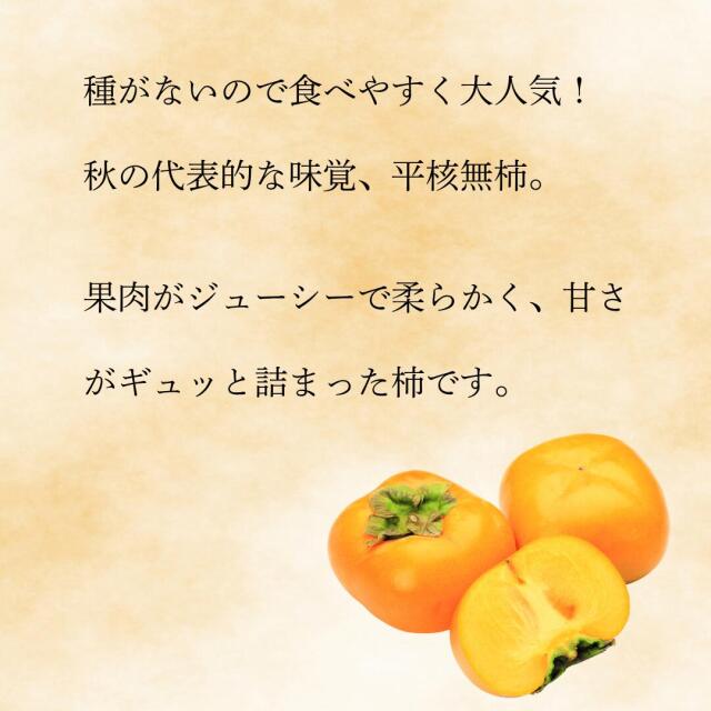 大玉で見栄えも良い愛媛県西宇和産のひらたねなし柿贈答用【6kg】