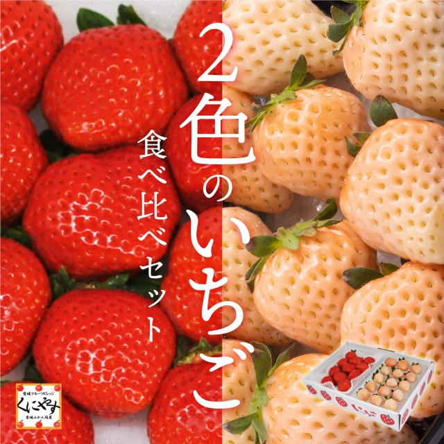 2色のいちご