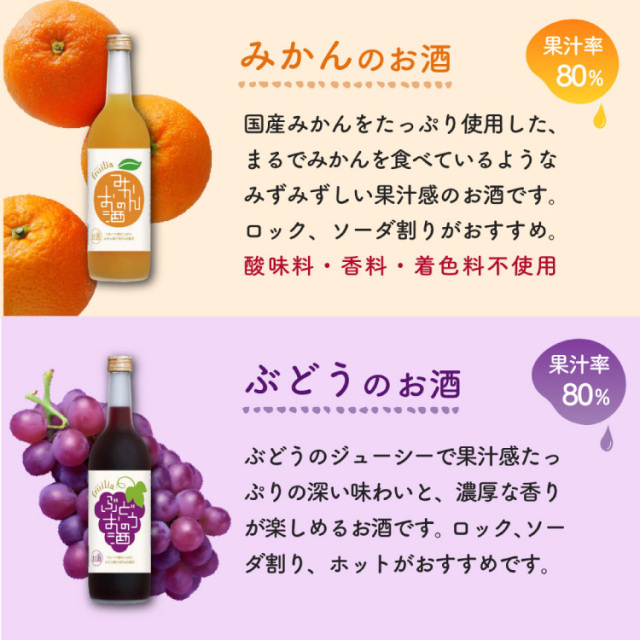 詰め合わせセット 國盛 フルリア 果実酒 720ml 9本