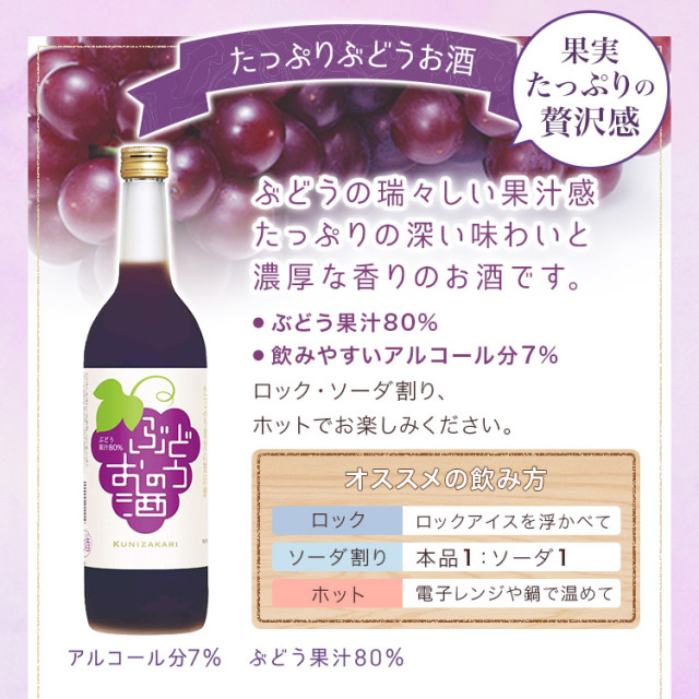 ケース販売】フルリア ぶどうのお酒 720ml 1ケース(6本セット) 蔵元