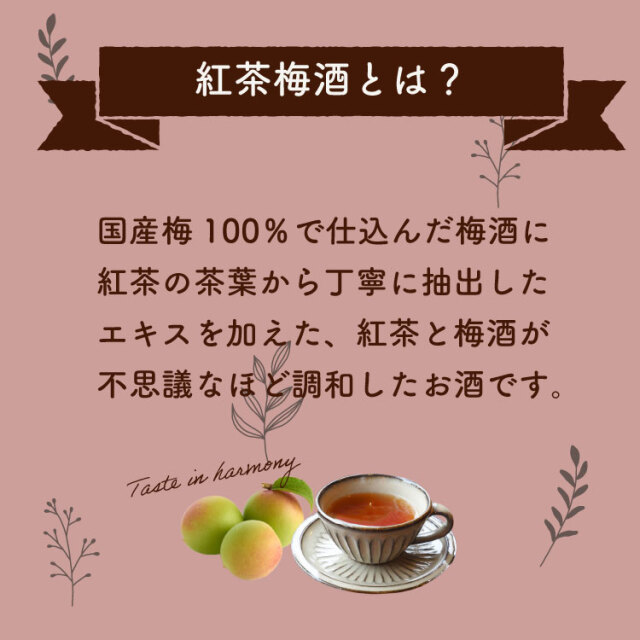 ケース販売】紅茶梅酒 1000ml 1ケース(6本セット) 蔵元直営