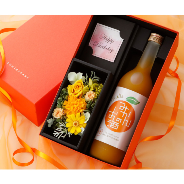 選べるお酒とお花セット
