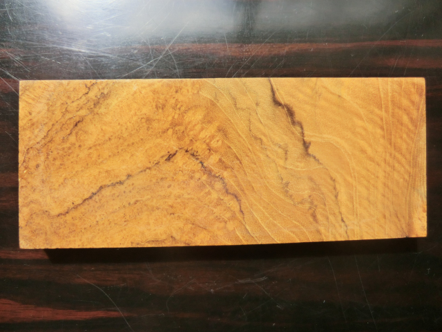 【特上杢】チーク 鳥眼杢　１７mm X ７９mm X １９８mm　