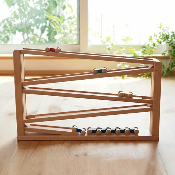 BECK(ベック) クネクネバーン・大｜木製スロープトイ 車の知育玩具(3歳