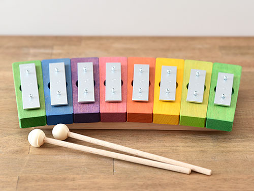 デコア　レインボーグロッケン 木のおもちゃ カルテット / レインボーグロッケン ダイヤ12音|デコア社