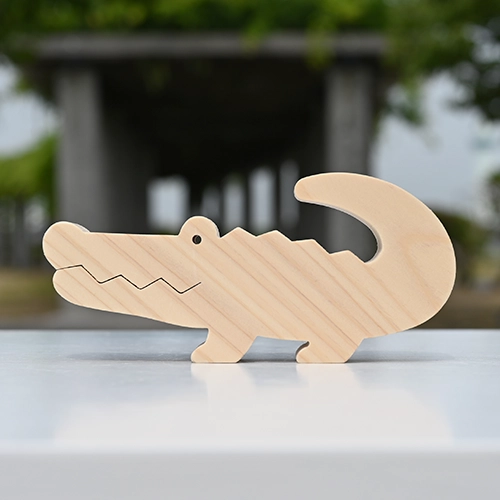 岡山ひのきのごっこつみき【ワニ】