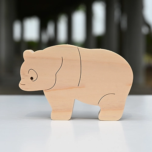 岡山ひのきのごっこつみき【パンダ】