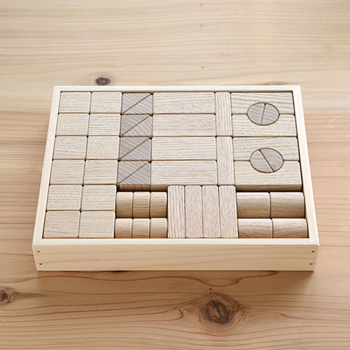 くりの木の積み木 48ピース あすなろ工房｜木のおもちゃ KURABOKKO
