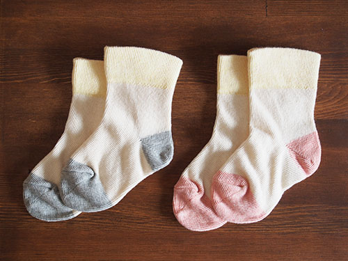 オーガニックコットン ベビーゴムなしソックス/天衣無縫