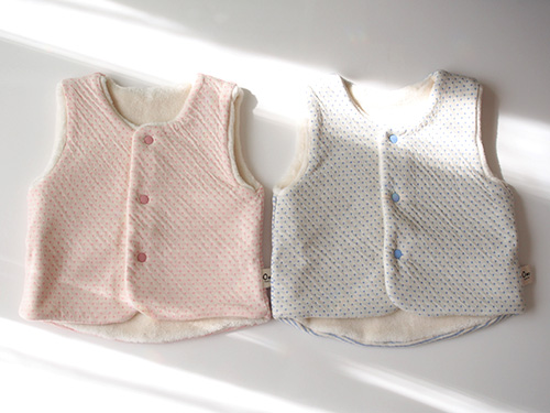 リバーシブルファーベスト