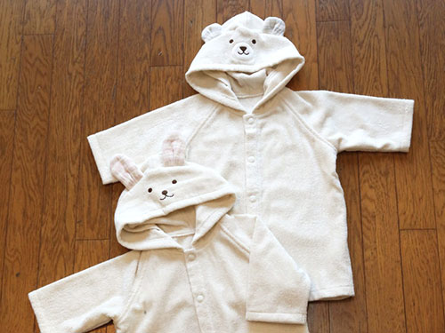 お風呂うさぎ・くまポンチョ/天衣無縫