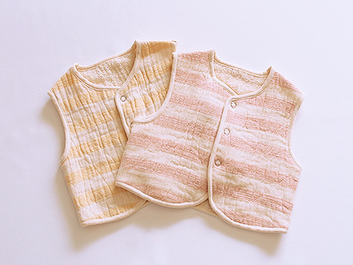 オーガニックコットン スラブガーゼベスト/天衣無縫