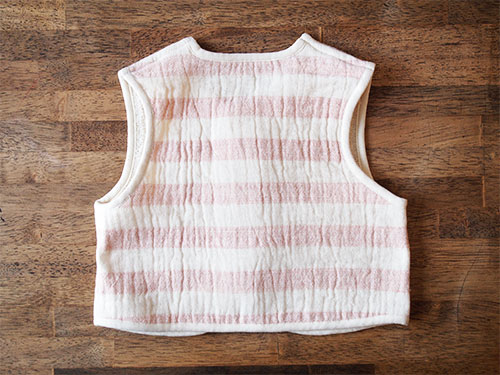 オーガニックコットン スラブガーゼベスト 天衣無縫｜木の