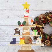 ステージツリー・クリスマス【グリーン】 森林工芸館｜木のおもちゃ
