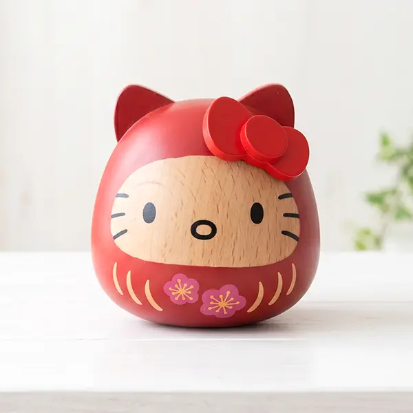 ハローキティ 木製だるま