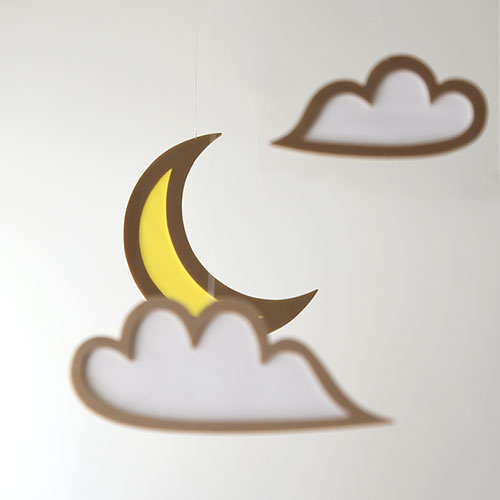 木製モビール つきとくも おとぎ屋 木のおもちゃと子供椅子のお店 Kurabokko