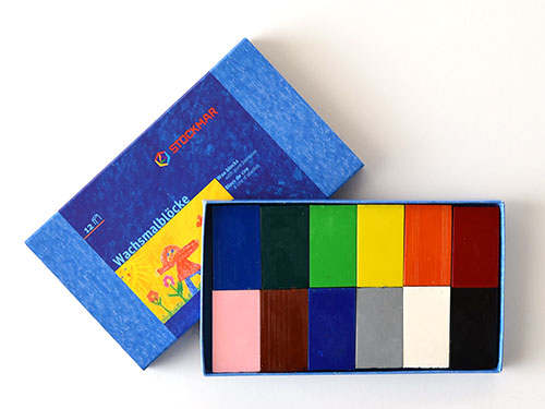 シュトックマー ブロッククレヨン 12色紙箱