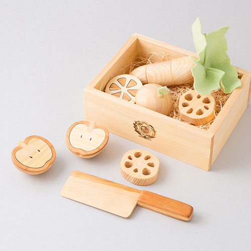 山のくじら舎　木製　おもちゃ　おままごと　セット 山のくじら舎】木箱入りままごとセット 木のおもちゃデポー