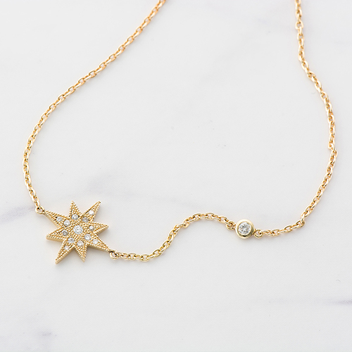 ダイヤモンドブレスレッド,ゴールドブレスレッド,ダイヤモンド,スター,星,K18,セレクトショップ,通販