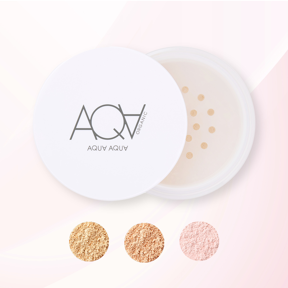 AQUA,アクアアクア,AQUAAQUA,オーガニックフェイスパウダー,UVパウダー,日焼け止め,ノンナノ,SPF50,人気,オーガニック,天然,通販
