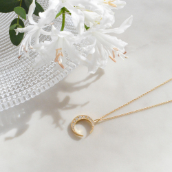 ダイヤモンドネックレス,ゴールドネックレス,ダイヤモンド,月,ムーン,K21,セレクトショップ,通販