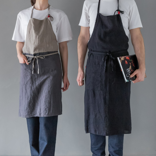 【ペア】リネンのリネンのエプロン　ハンドメイド 楽天市場】【2025年 春 新色】全色取扱い fog linen work フォグ