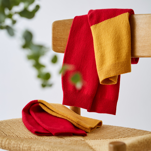 さらに暖かい！内側シルク、外側ウールのとってもあたたかな腹巻き