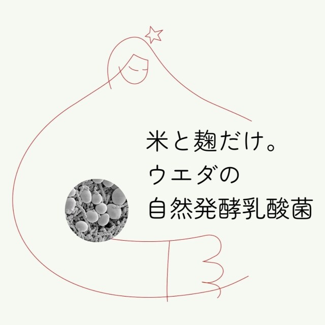 無農薬米と自然栽培玄米麹で作られた、腸が喜ぶ「ウエダ家の自然発酵