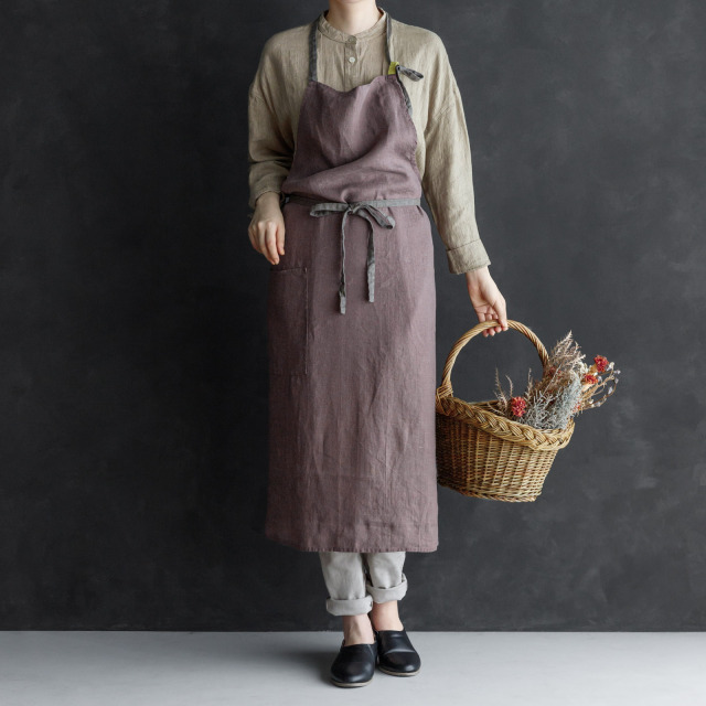 mie　ハンドメイド　リネンエプロン リネン100%エプロン - cococlothing | minne byGMOペパボ 国内