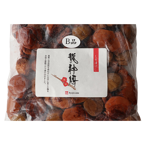ご家庭用にうれしい！龍神梅お得な1kgB品梅干です♪無農薬・無化学