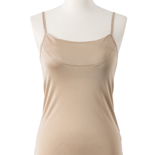 最高峰のピュアシルク100 カップ付きキャミソール ベージュ で女王様氣分に 天然生活雑貨通販くらしのたのしみ