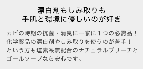洗濯用漂白剤・しみ抜き
