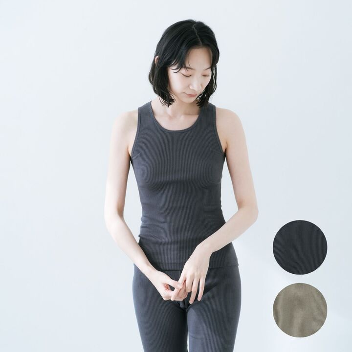 タンクトップ,スーピマコットン,丸首,レディース,通販