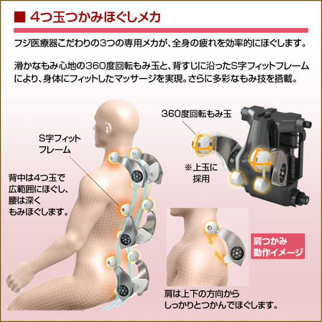フジ医療器】マッサージチェア M23 AS-R700 BK ブラック【サイバー