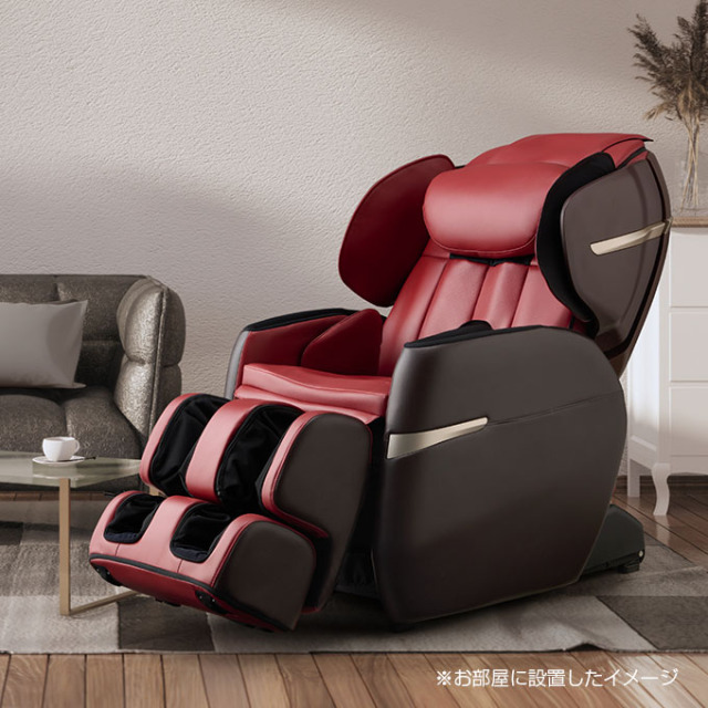 フジ医療器】マッサージチェア M23 AS-R700 RB レッド×ブラウン
