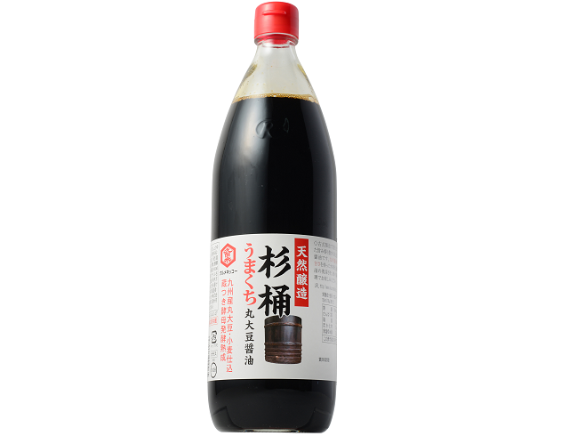 900ml うまくち 杉木桶九州産丸大豆醤油