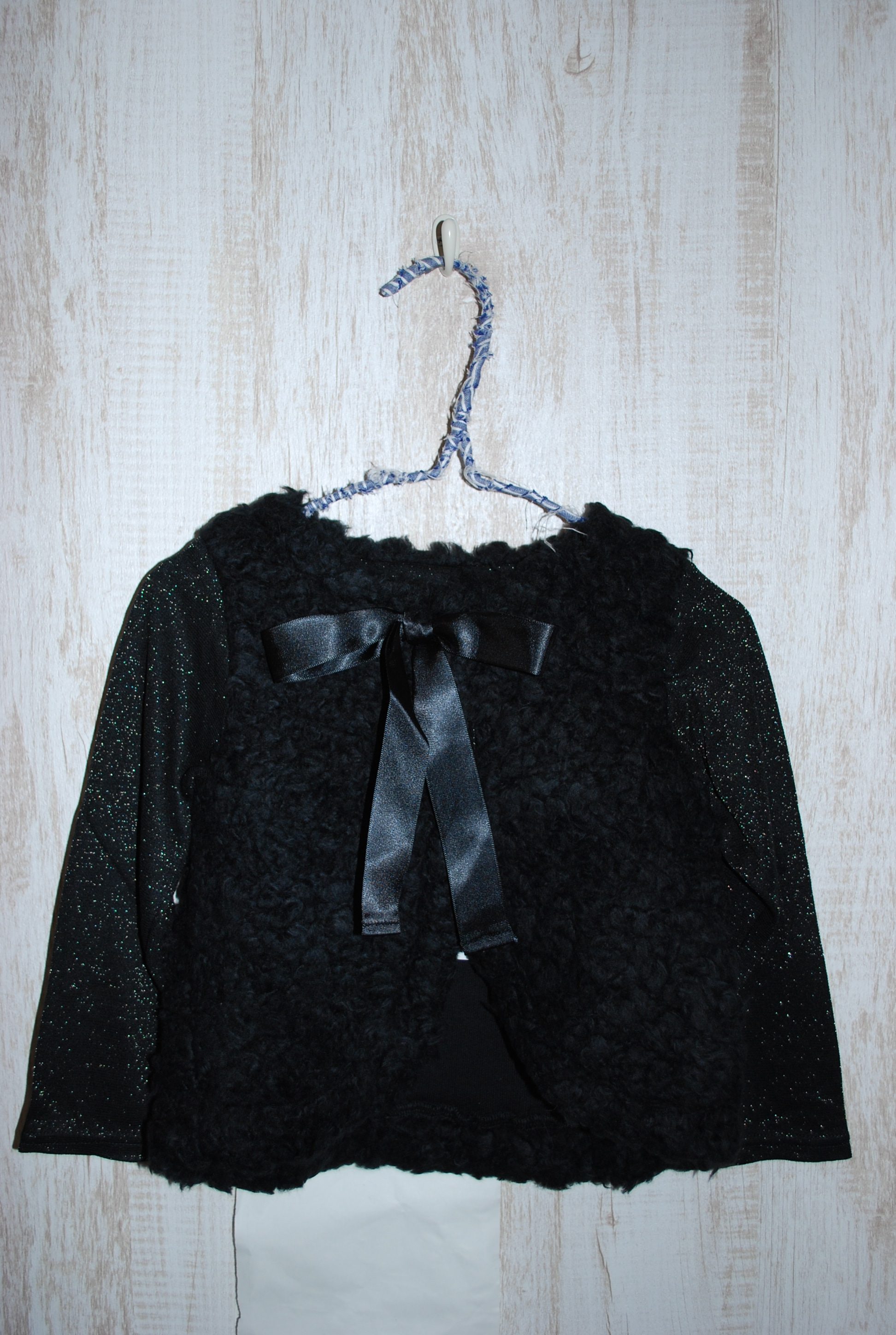 【70%OFF】LaLaDress　ファーボレロ　ブラック（100センチ）