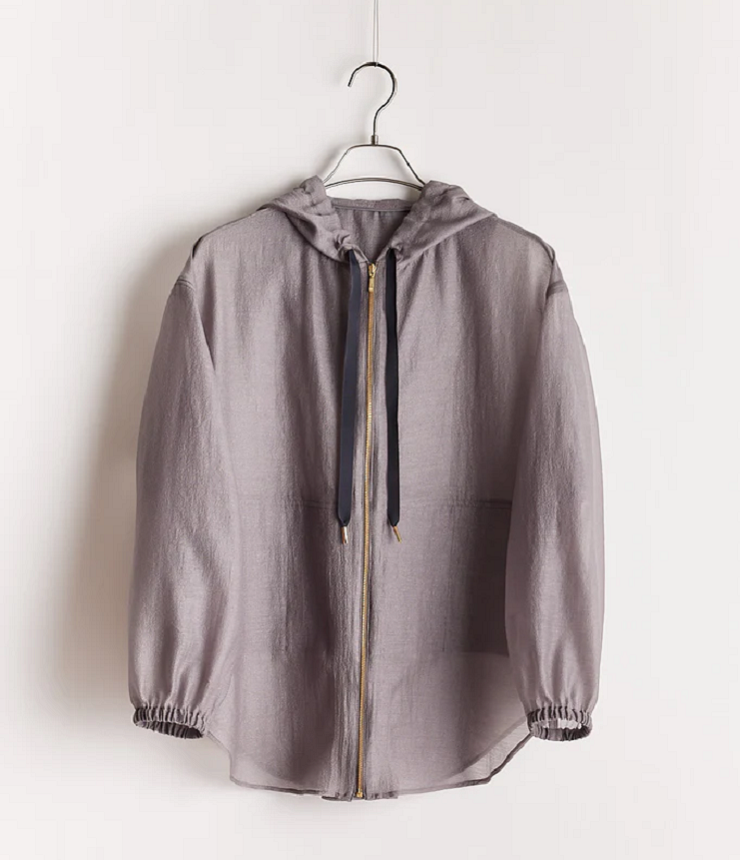 STELLA CIFFON　Fine spun Organza Blouson （チャコール）ST2-25101