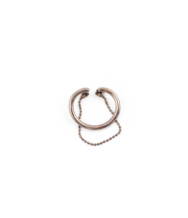 maitri　Earcuff ボールチェーン付きイヤカフ（真鍮）
