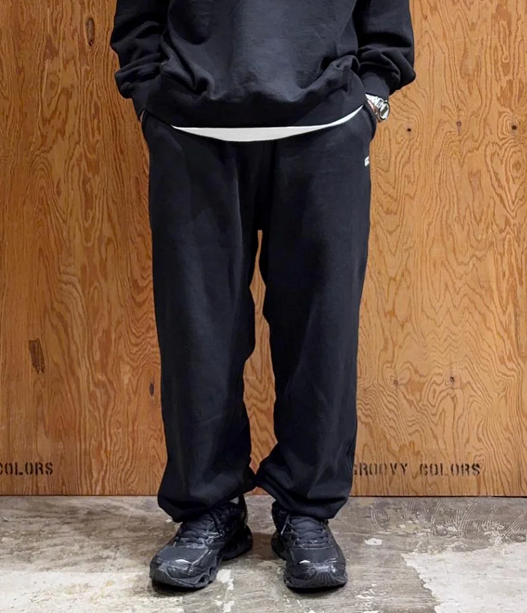 GROOVY COLORS　裏毛 GROOVY COLORS スウェット パンツ　ブラック（メンズ） 42580503  #165センチ以上