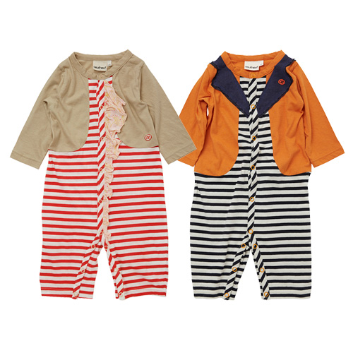【50％OFF 】Oeufneuf　ウフヌフシャセロンパース（80センチ）