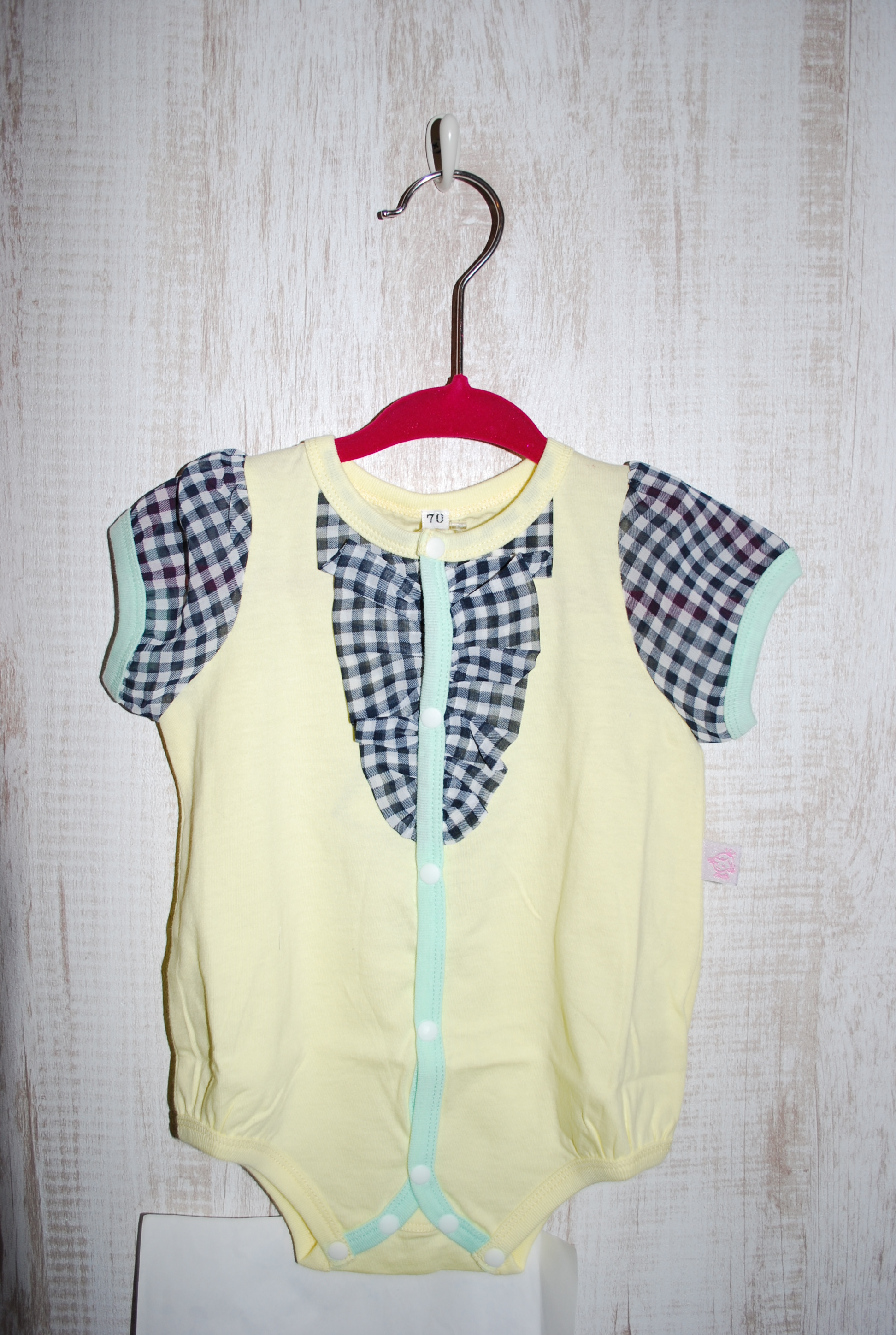 【60％OFF 】LaLaDress　babyキピロンパース　イエロー（70センチ）