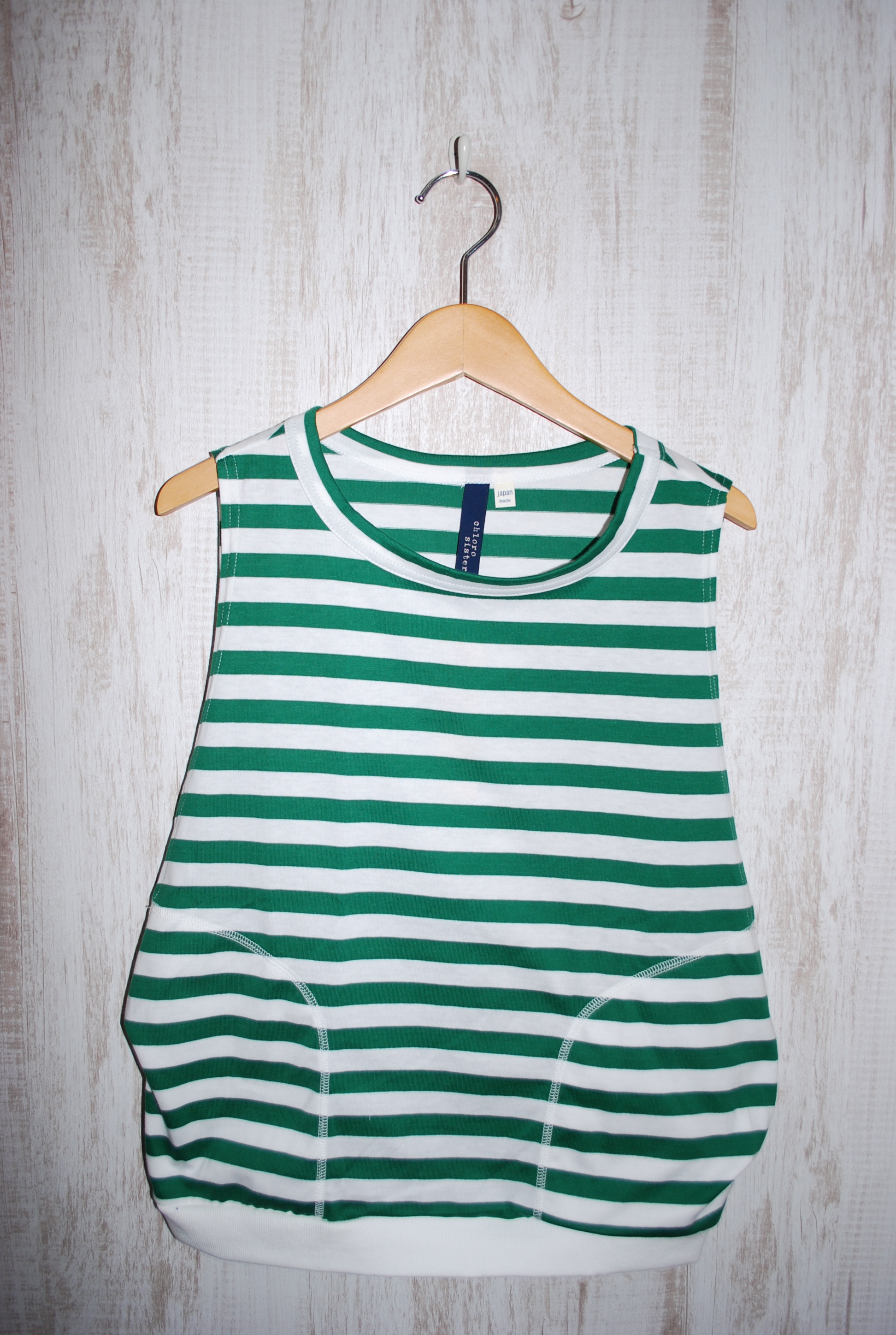 【70%OFF】chloro sister ボーダーベスト（グリーン） #chloro sister_toujours ensemble