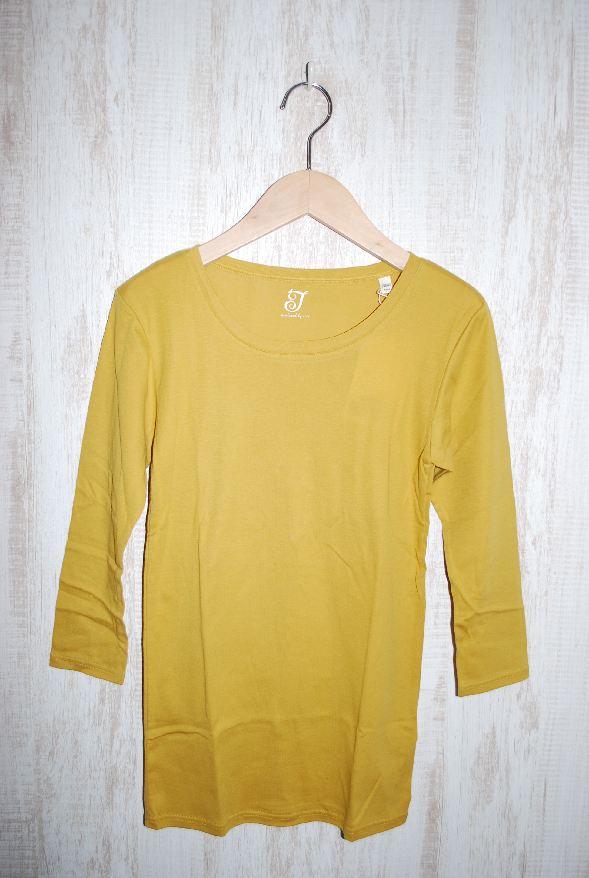 【50%OFF】chloro sister ７分袖Ｔシャツ（マスタード） #chloro sister_toujours ensemble