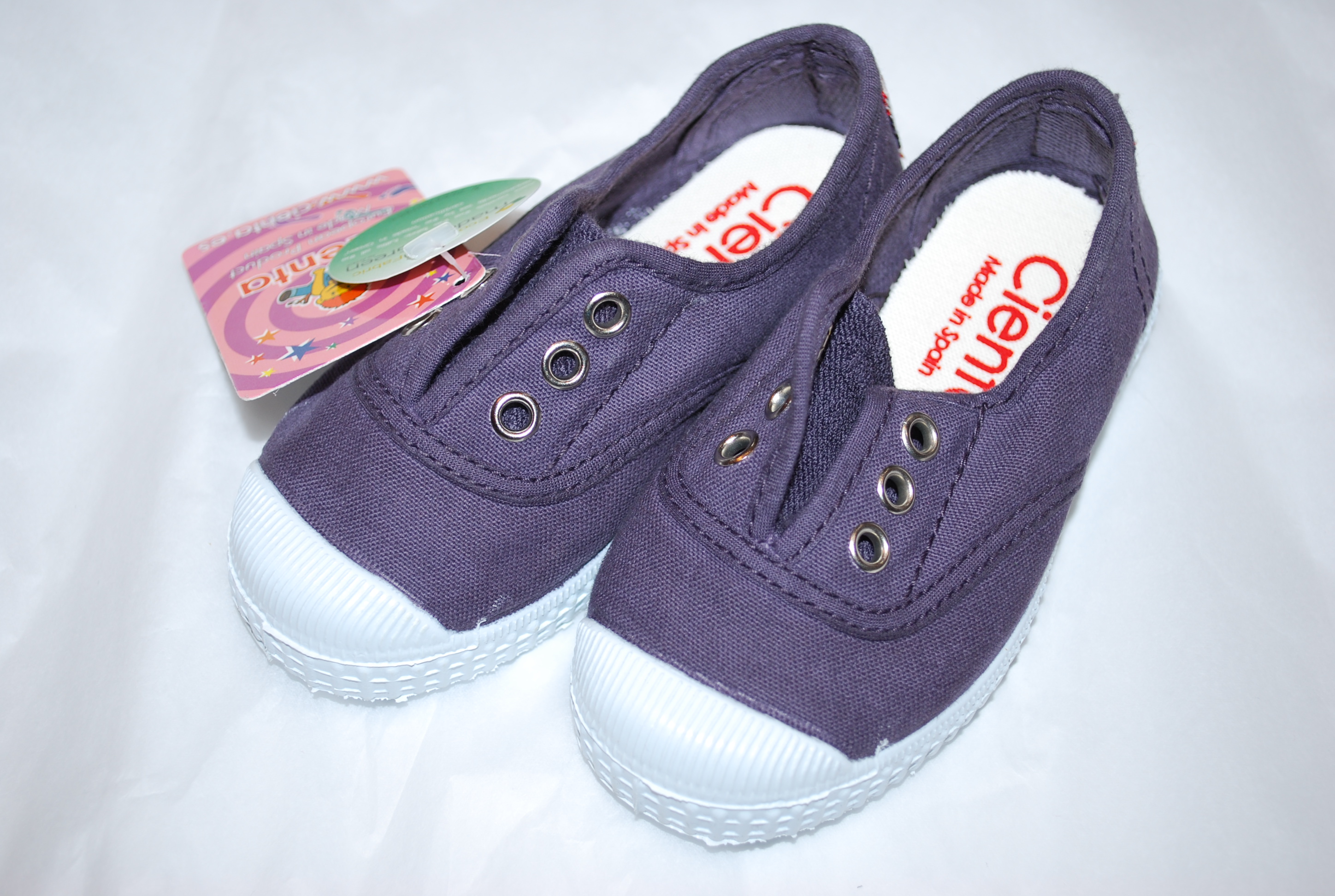 【40%OFF】CIENTA  デッキシューズ　ひもなし　Hortensia パープル（15センチ）