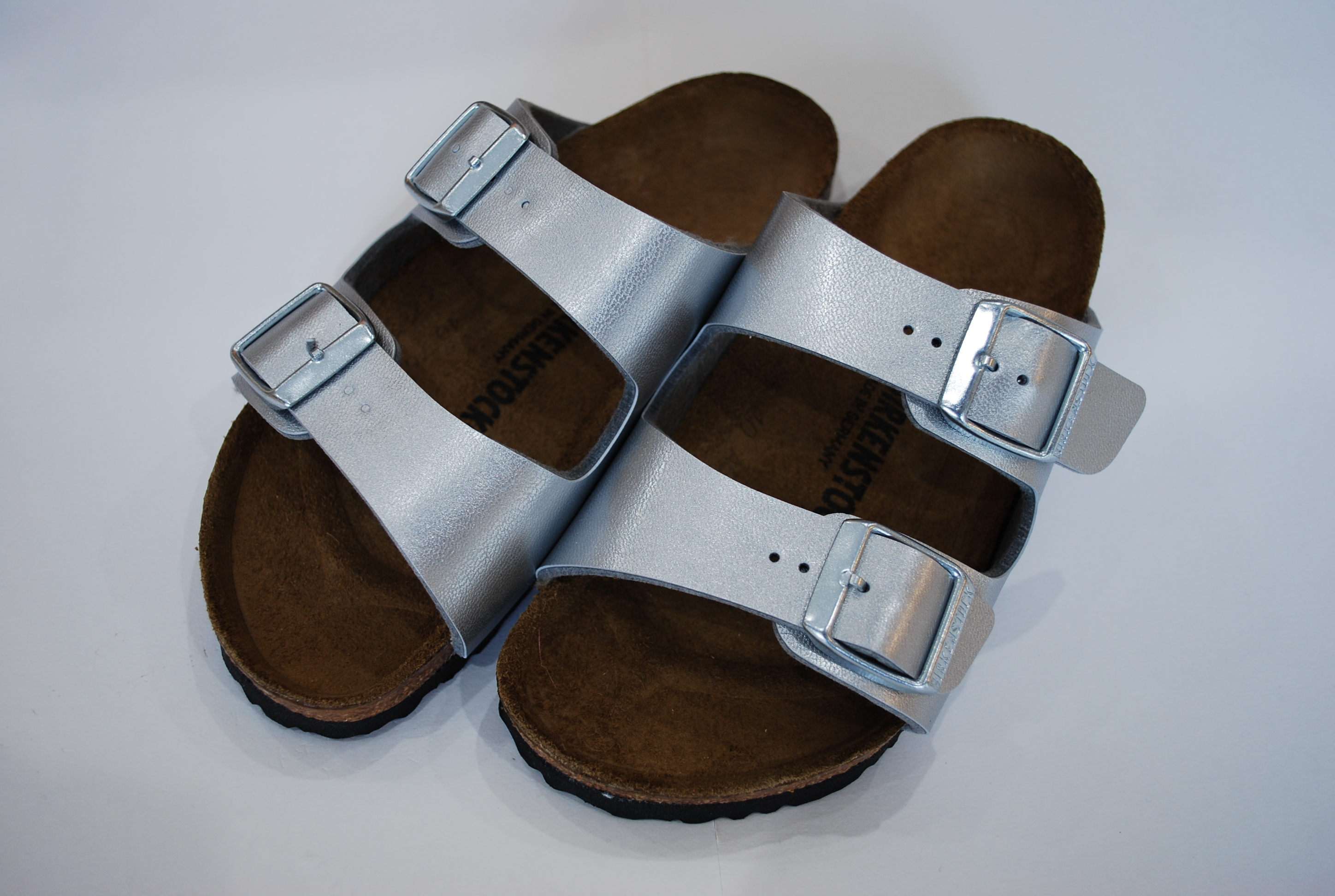【40%OFF】BIRKENSTOCK ARIZONA（アリゾナ） ビルコフロー/SILVER（18.5センチ）