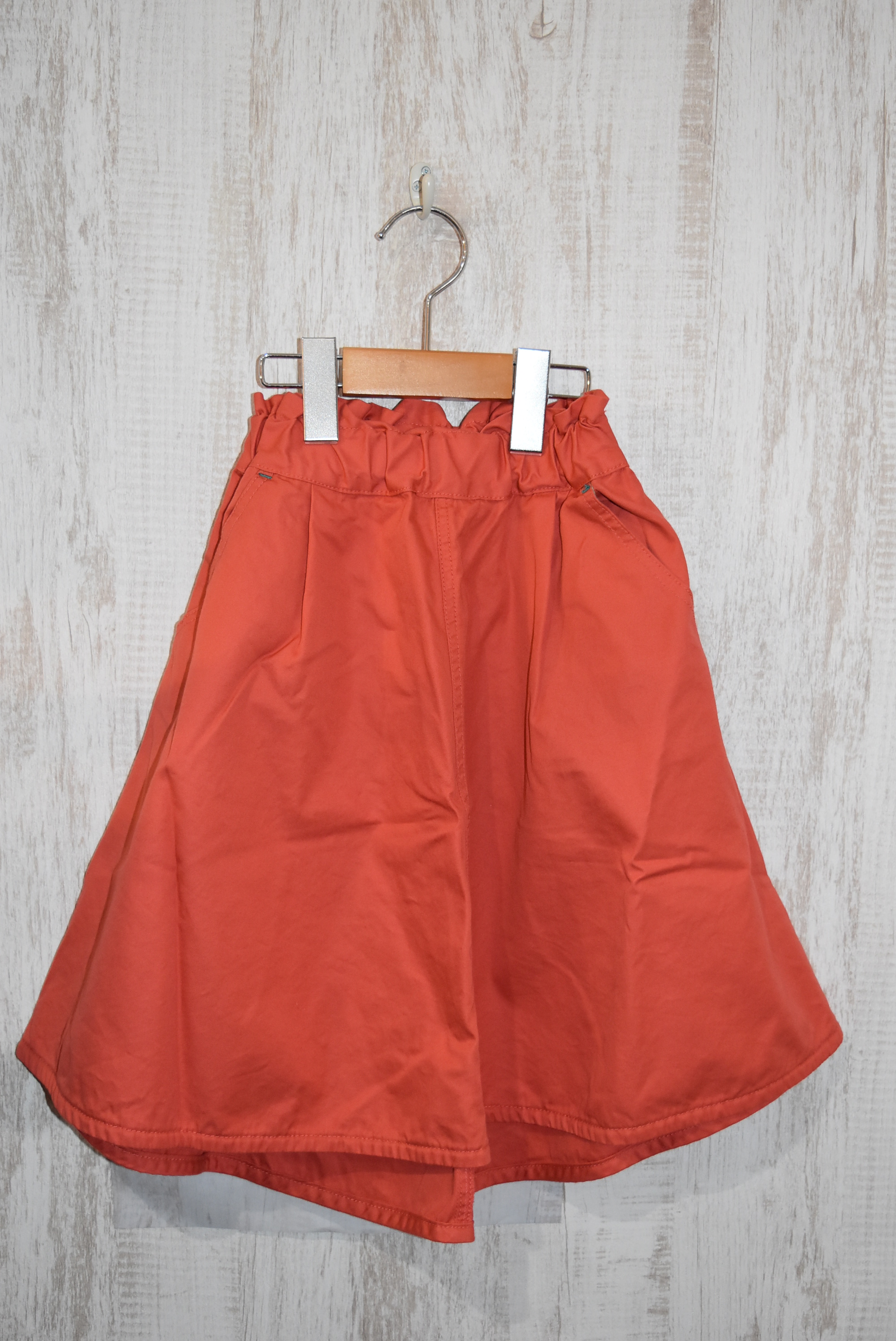 【70%OFF】Mein Heim  6分丈テールカットスカート　ピンク（100、110センチ）