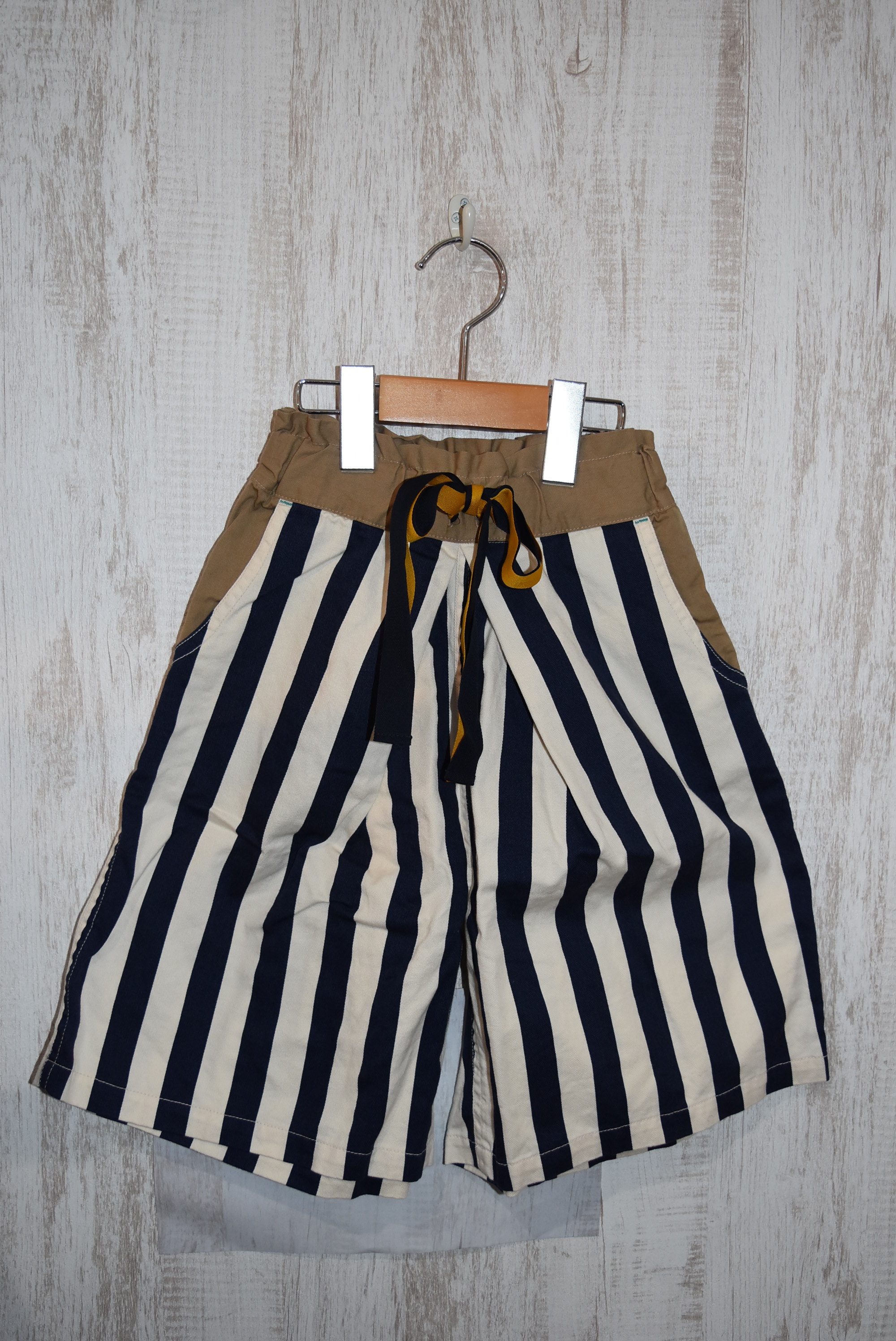 【70%OFF】Mein Heim  6分丈ハカマパンツ　ネイビー（110センチ）